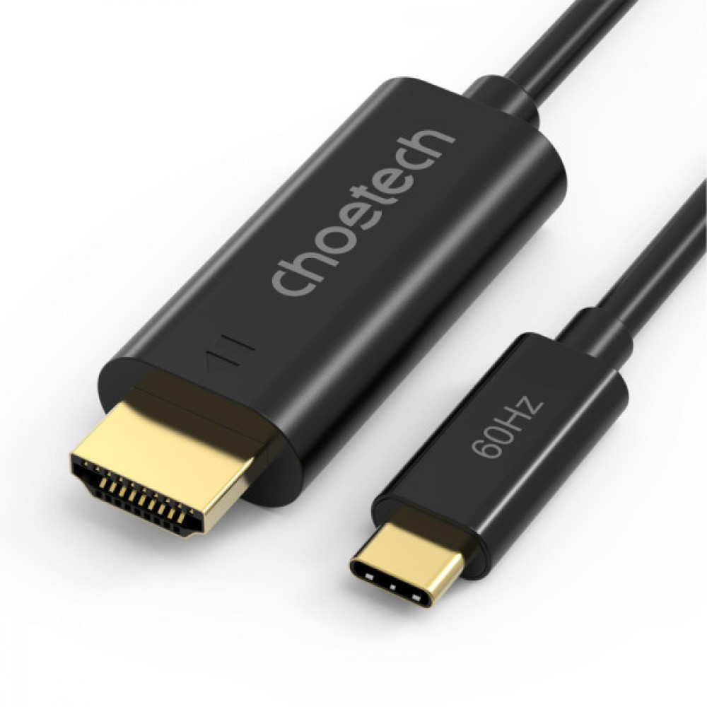 Кабель мультимедійний USB-C to HDMI M 1.8m black Choetech (CH0019-BK-V3) Кабель мультимедійний USB-C to HDMI M 1.8m black Choetech (CH0019-BK-V3)