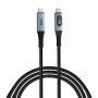 Дата кабель USB-C to USB-C 1.2m with display 100W black Verbatim (31848) Дата кабель USB-C to USB-C 1.2m with display 100W black Verbatim (31848)