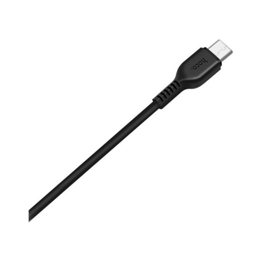 Дата кабель USB 2.0 AM to USB-C 1.0m 3A PVC X20 black HOCO (6957531068846)