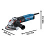 Шліфмашина кутова Bosch Professional GWS 17-125 S 125мм 1700Вт 2800-11500об·хв 2.2кг