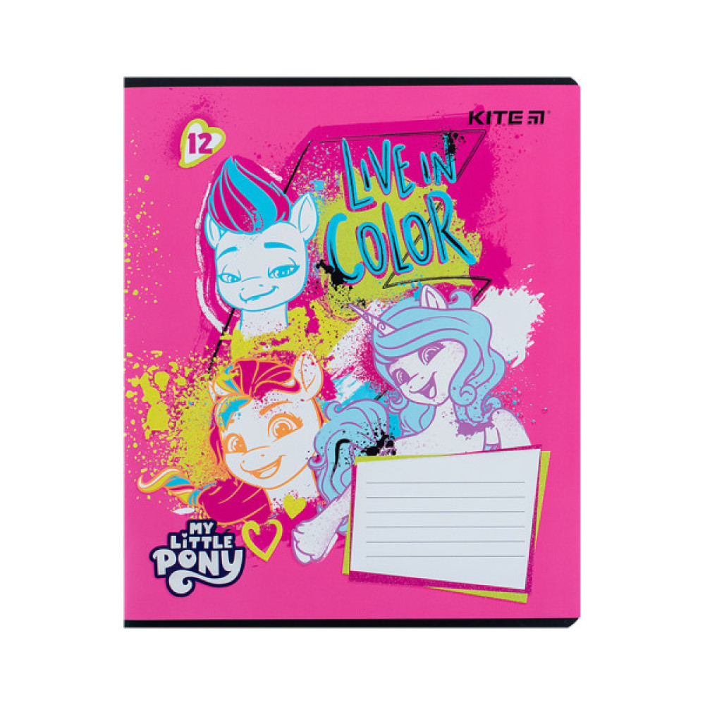 Зошит Kite My Little Pony 12 аркушів, лінія (LP24-234)