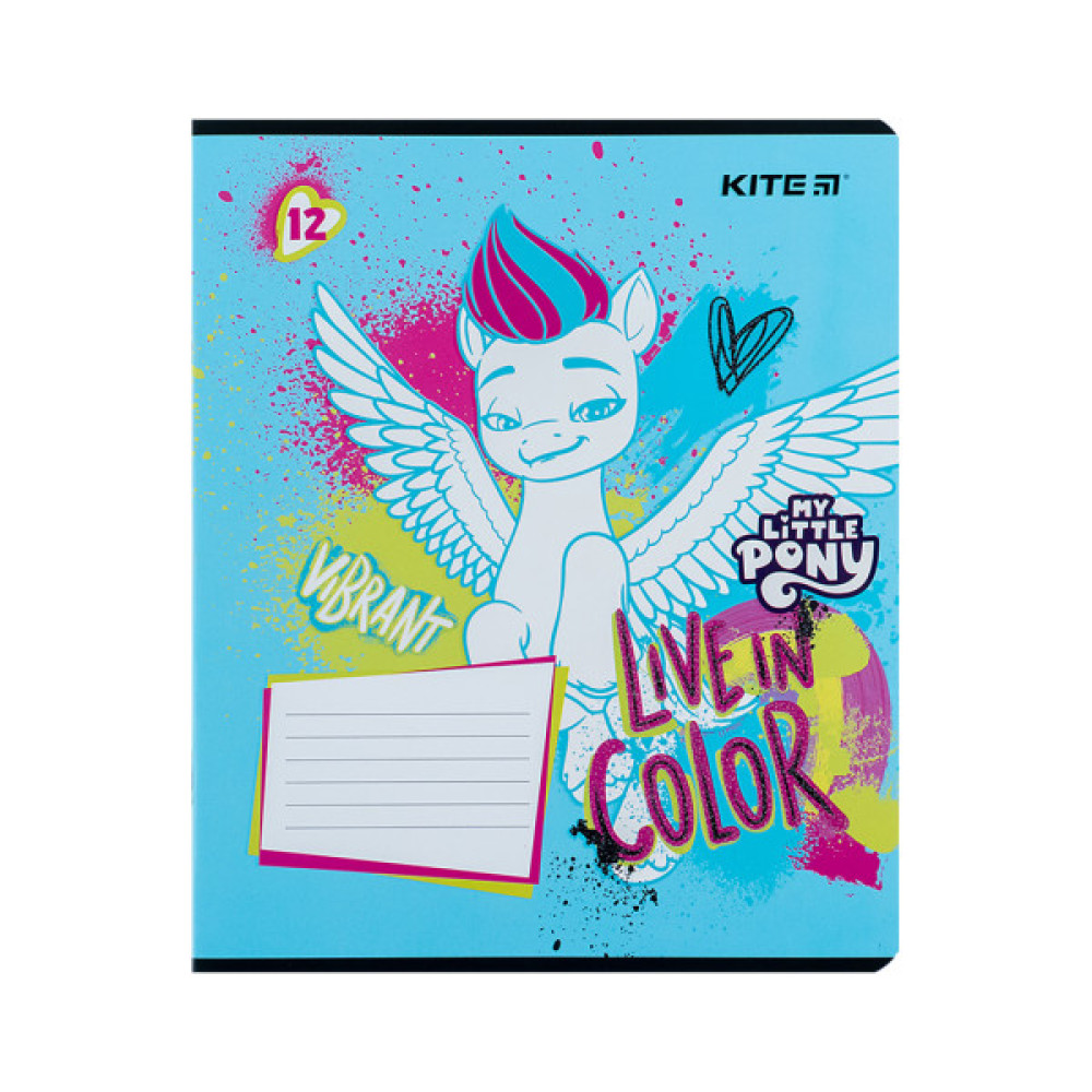 Зошит Kite My Little Pony 12 аркушів, лінія (LP24-234)