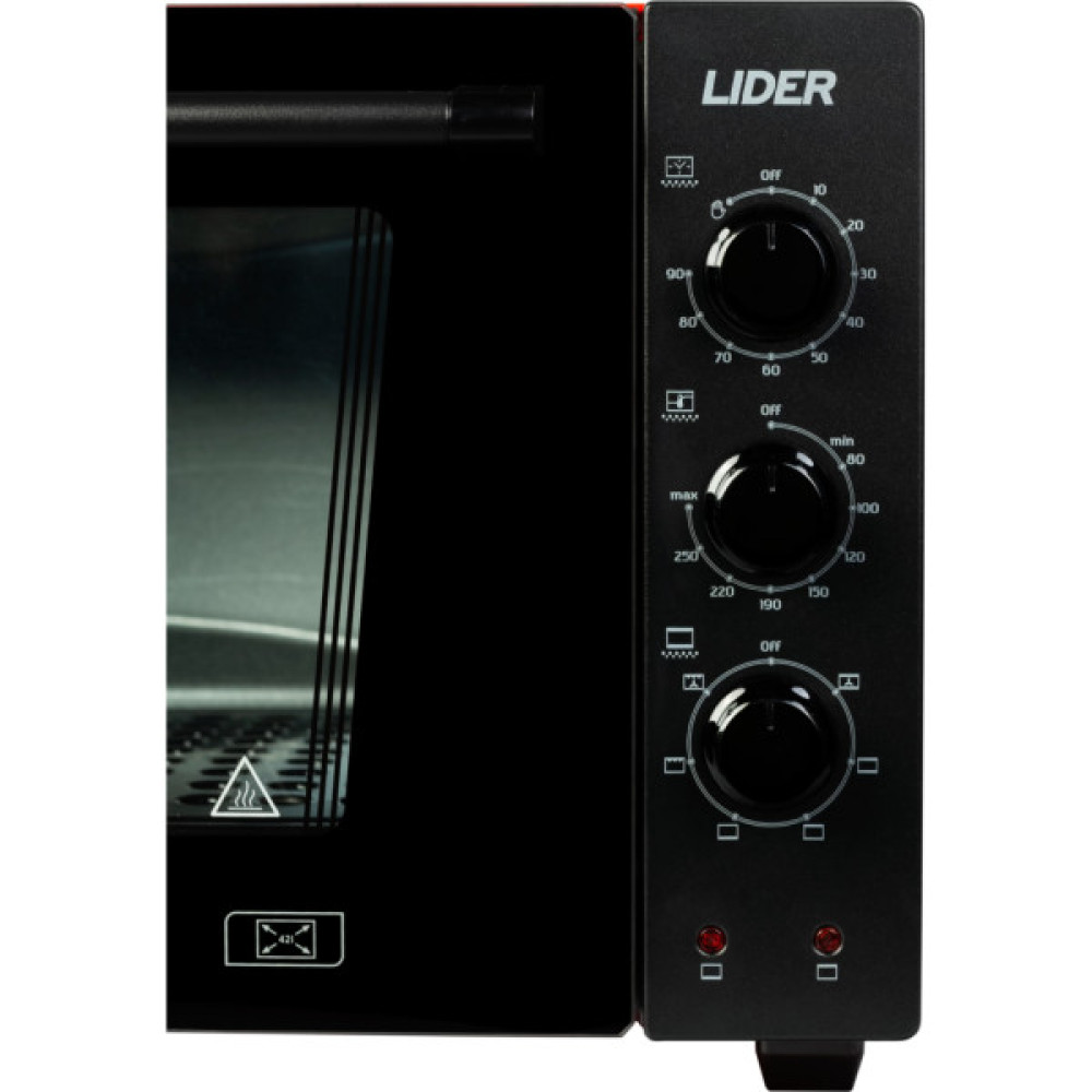 Електропіч LIDER 4223 LUX Black-Red