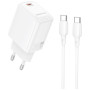 Зарядний пристрій BOROFONE BN28 Fuente USB-C PD30W + cable USB-C to USB-C White (6941991120312) Зарядний пристрій BOROFONE BN28 Fuente USB-C PD30W + cable USB-C to USB-C White (6941991120312)
