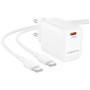 Зарядний пристрій BOROFONE BN28 Fuente USB-C PD30W + cable USB-C to USB-C White (6941991120312) Зарядний пристрій BOROFONE BN28 Fuente USB-C PD30W + cable USB-C to USB-C White (6941991120312)