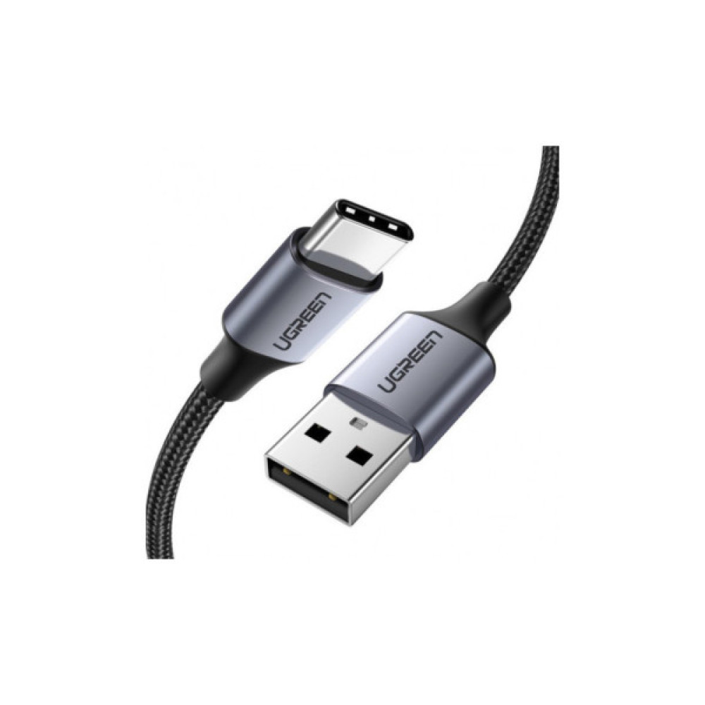 Дата кабель USB 2.0 AM to USB-C 3.0m 3.0A 18W US288 Space Gray Ugreen (60408)