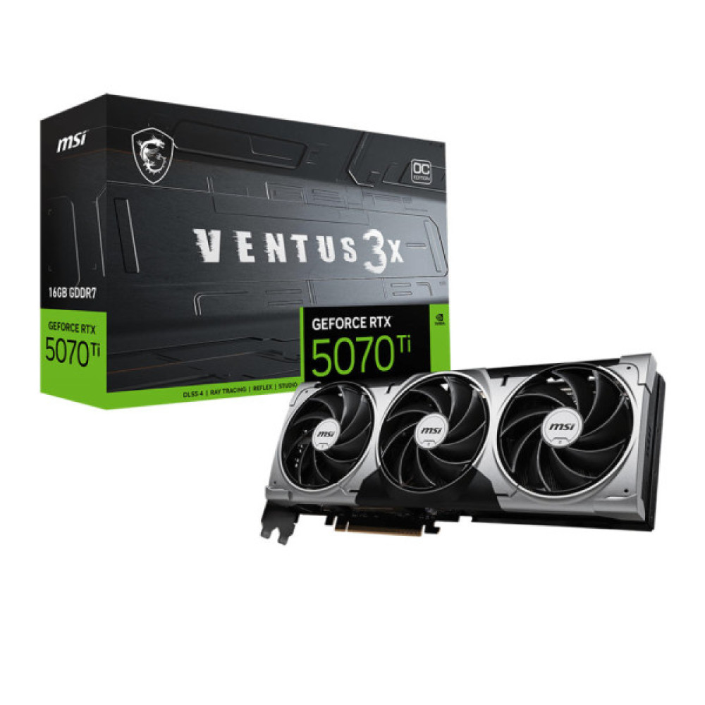 Відеокарта MSI GeForce RTX 5070 Ti 16GB GDDR7 VENTUS 3X OC
