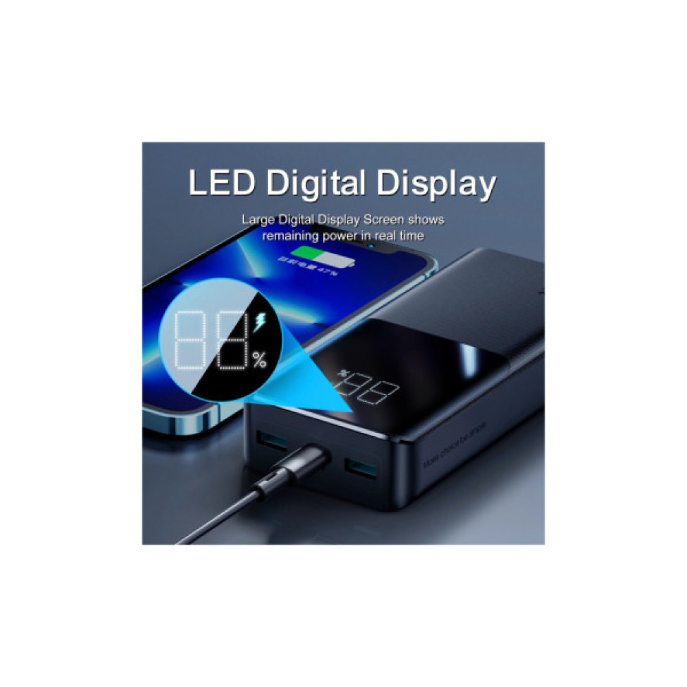 Батарея універсальна JOYROOM 20000mAh 22,5W PD, QC/3.0, 2*USB-A, Micro-USB, USB-C In/Out Black (JR-QP192)