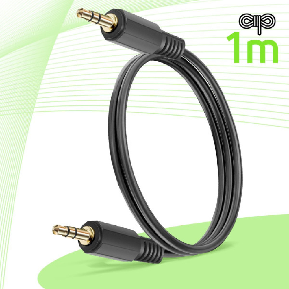 Кабель Belkin jack 3.5 > jack 3.5 (M/M) 1м, чорний