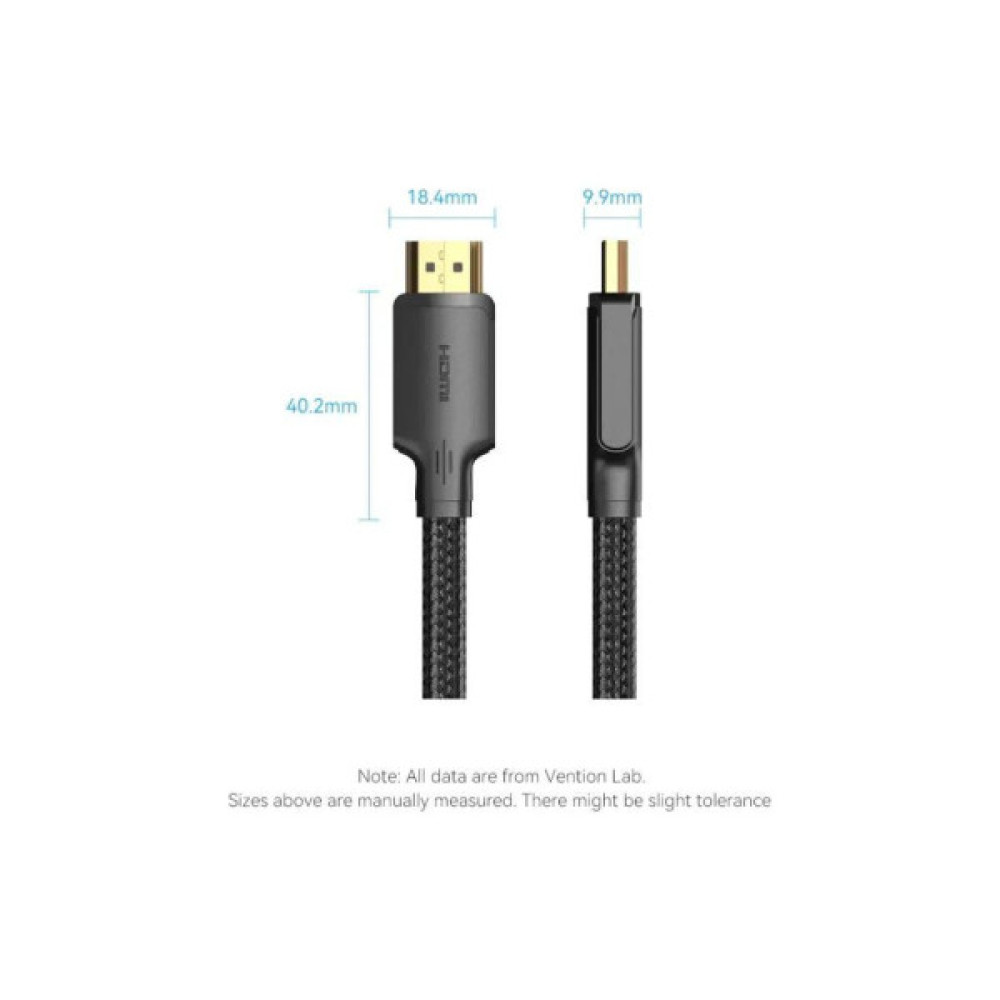 Кабель мультимедійний HDMI M to HDMI M 2.0m 4K60Hz black Vention (ALIBH)
