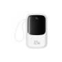 Батарея універсальна Baseus Qpow Pro+ 20000mAh 22,5W, PD/3.0, QC/3.0, FCP, AFC, built-in USB-C cable, white (P10067103213-00) Батарея універсальна Baseus Qpow Pro+ 20000mAh 22,5W, PD/3.0, QC/3.0, FCP, AFC, built-in USB-C cable, white (P10067103213-00)