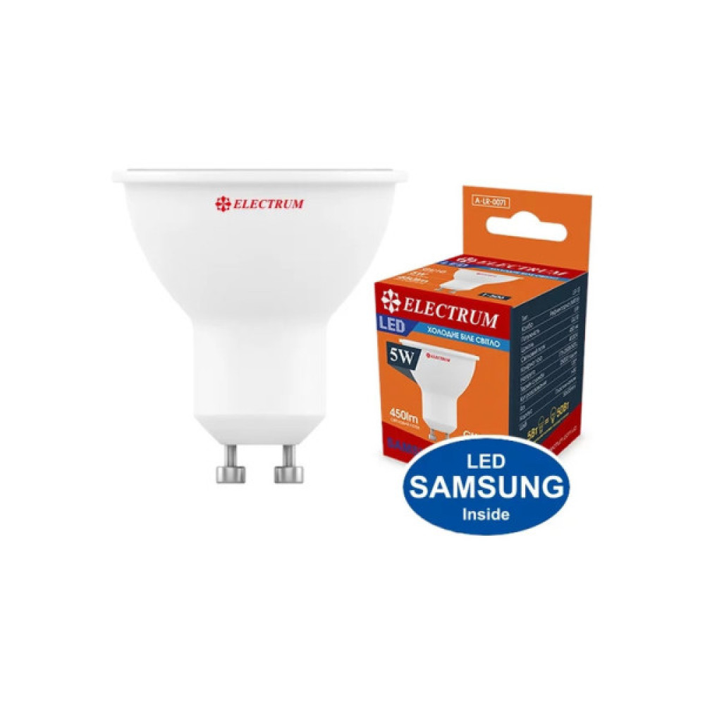 Лампочка Electrum MR-16 ELECTRUM 5W GU10 4000K (A-LR-0071)