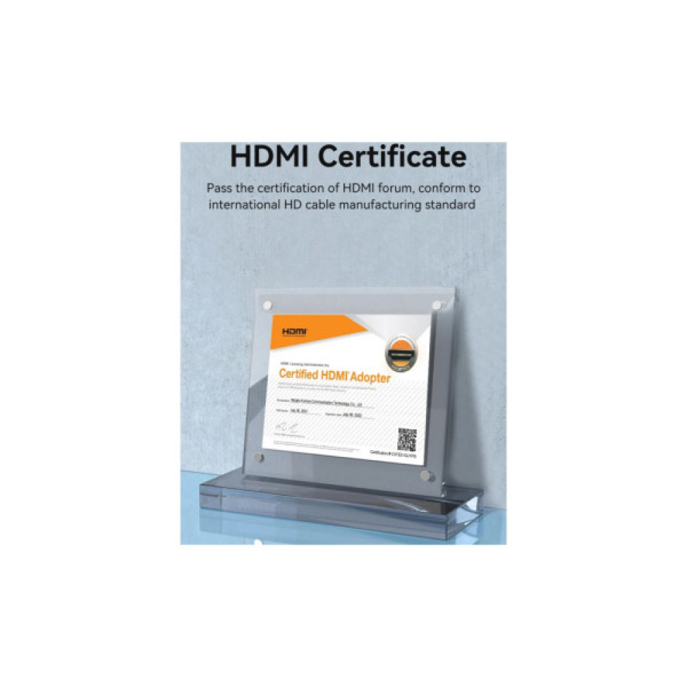 Кабель мультимедійний HDMI M to HDMI M 3.0m V2.0 4K60Hz aluminum alloy blue Vention (ALHSI)
