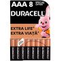 Батарейка Duracell AAA лужні 8 шт. в упаковці (5000394203341 / 81480364) Батарейка Duracell AAA лужні 8 шт. в упаковці (5000394203341 / 81480364)
