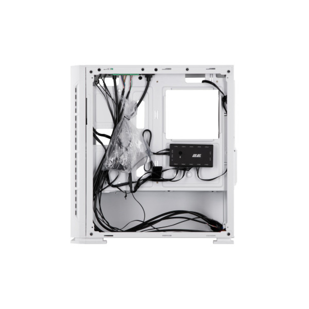 Корпус 2E GAMING Calleo GB700W без БЖ, 2xUSB3.0, 1xUSB2.0, 4x120мм ARGB, VGA 320мм, LCS ready, контролер з пультом, TG Side Window, mATX, білий