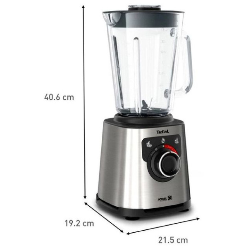 Блендер Tefal стаціонарний Perfect mix+ 1200Вт, чаша-1750мл, скло, сталь-чорний