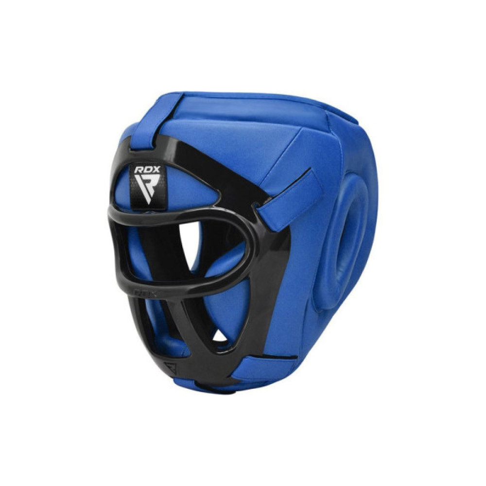 Боксерський шолом RDX T1 Grill Full Blue L (HGR-T1FU-L)