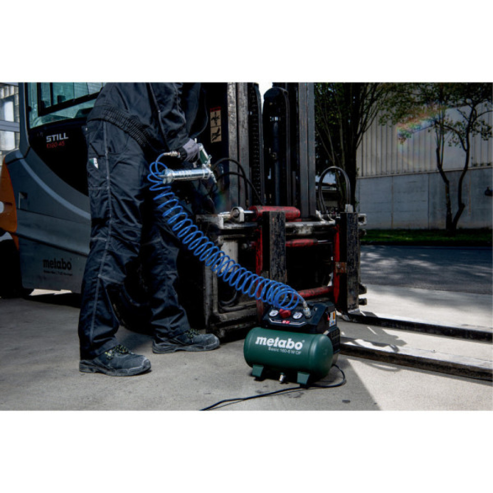 Компресор Metabo BASIC 160-6 W OF безолійний, 900Вт, 6л, 160л/хв, 8бар (601501000)