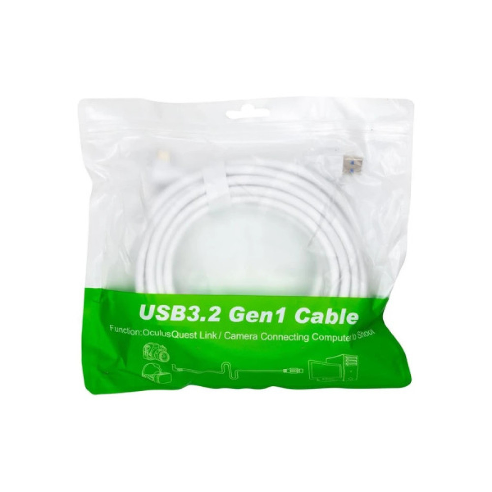 Дата кабель USB 3.2 Gen1 AM to USB-C 5.0m for VR Oculus Quest 2 PowerPlant (CA913244)