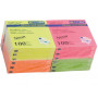Папір для нотаток Buromax with adhesive layer 76х76мм, 100sheets, NEON colors (BM.2312-98)