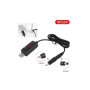 Кабель живлення USB to DC 5.5x2.5mm + 3.5x1.35mm 9V-12V 0.8m 18W Kingda (KD-USB-DC9/12)