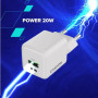 Зарядний пристрій Canyon CU20AC GaN 20W 1xPD 1xQC EU White (CNS-CUW20AC) Зарядний пристрій Canyon CU20AC GaN 20W 1xPD 1xQC EU White (CNS-CUW20AC)