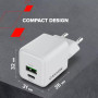 Зарядний пристрій Canyon CU20AC GaN 20W 1xPD 1xQC EU White (CNS-CUW20AC) Зарядний пристрій Canyon CU20AC GaN 20W 1xPD 1xQC EU White (CNS-CUW20AC)