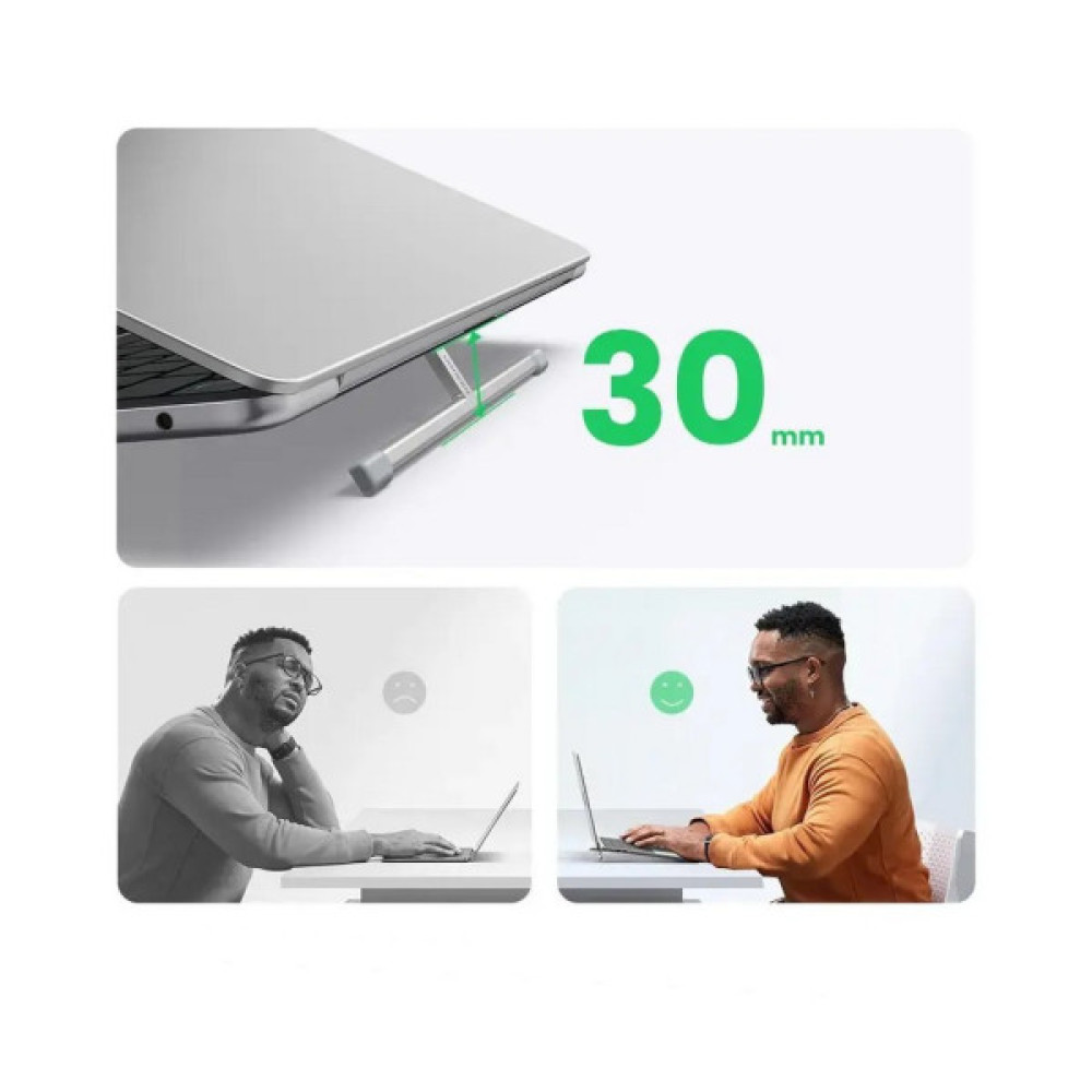 Підставка до ноутбука UGREEN LP846 Invisible Portable Desktop Laptop Stand 13-16" Silver (45415)