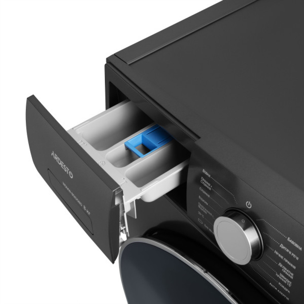 Прально-сушильна машина ARDESTO фронтальна, 8(5)кг, 1200, А/Е, 57.2см, дисплей, пара, інвертор, сірий