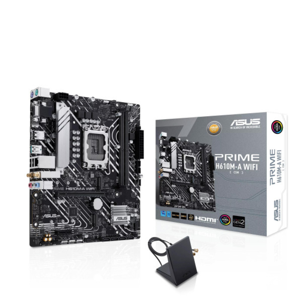Материнcька плата ASUS PRIME H610M-A WIFI s1700 H610 2xDDR5 M.2 HDMI D-Sub DP Wi-Fi BT mATX
