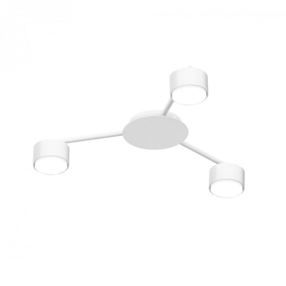 Світильник точковий Videx під лампу 3xGX53 накладний Білий (VL-SPF20B-W)