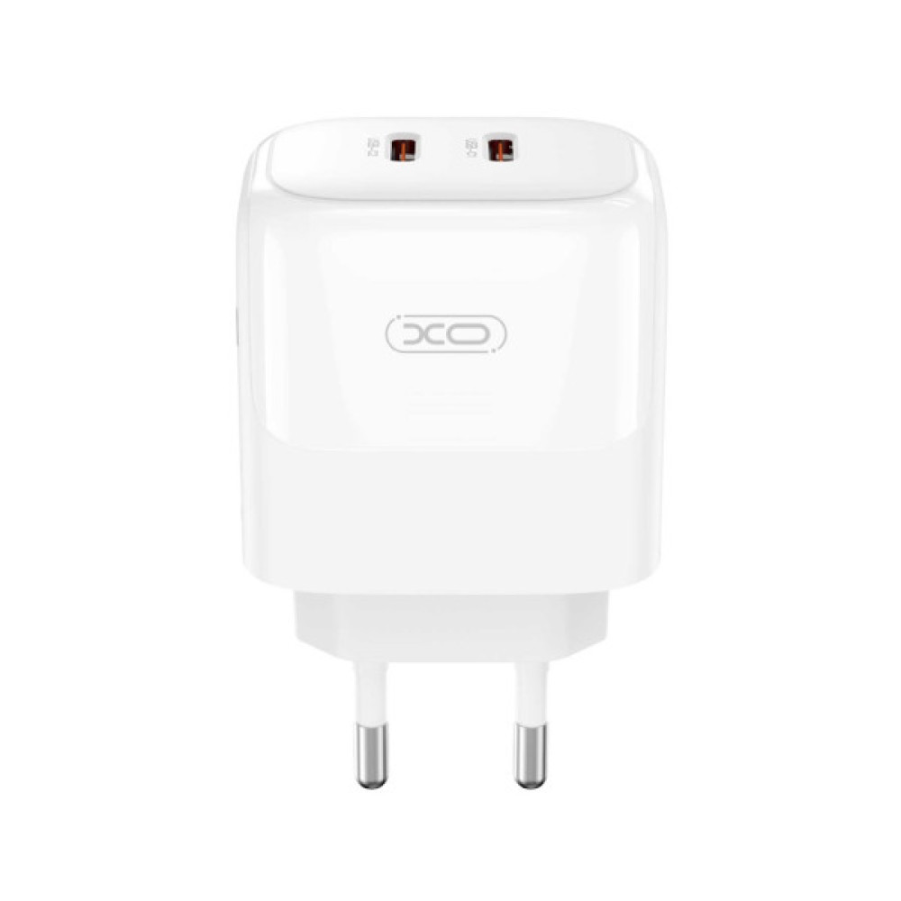 Зарядний пристрій XO L140 35W 2xUSB-C PD White (L140_White)