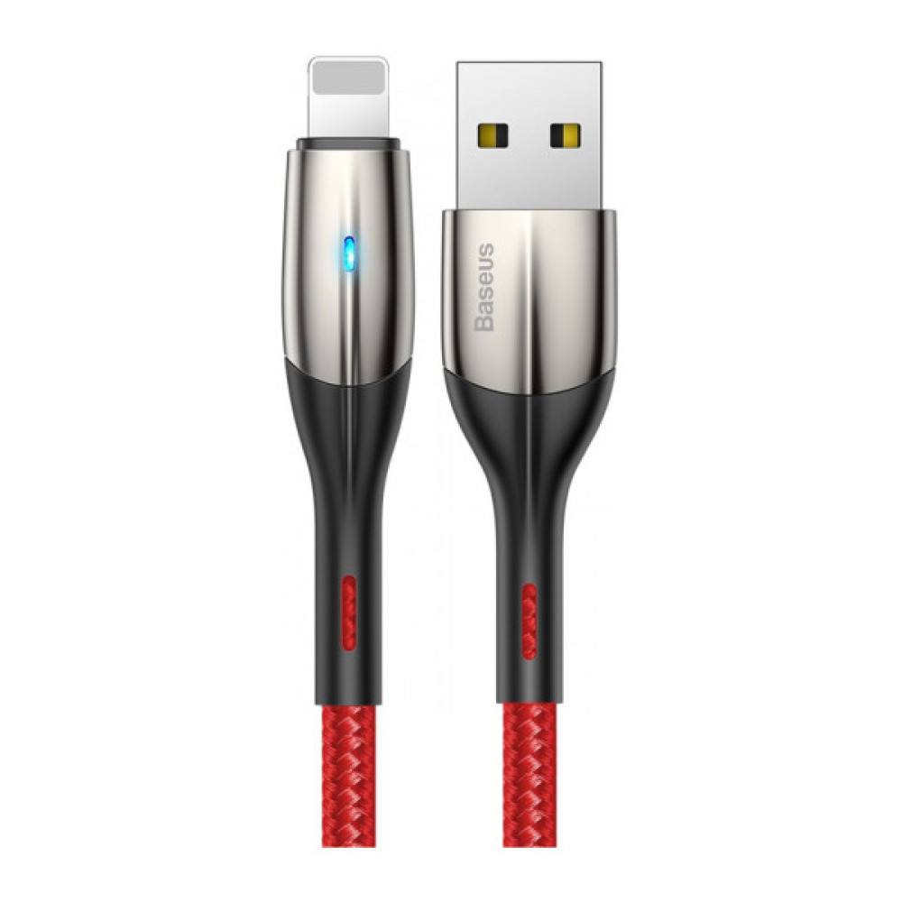 Дата кабель USB 2.0 AM to Lightning 1.0m 2.4A red Baseus (CALSP-B09)