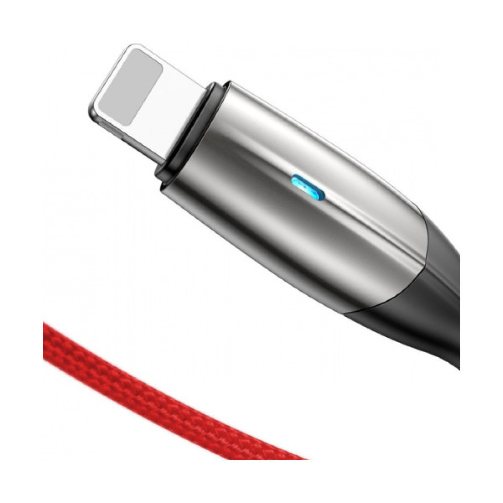 Дата кабель USB 2.0 AM to Lightning 1.0m 2.4A red Baseus (CALSP-B09)