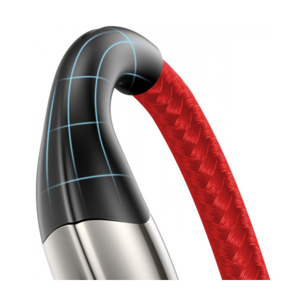 Дата кабель USB 2.0 AM to Lightning 1.0m 2.4A red Baseus (CALSP-B09)