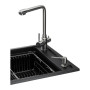 Мийка кухонна GRANADO Optimal Estella black (+ змішувач Badalona LUX inox + дозатор Redondo inox + коши (ksg0201)