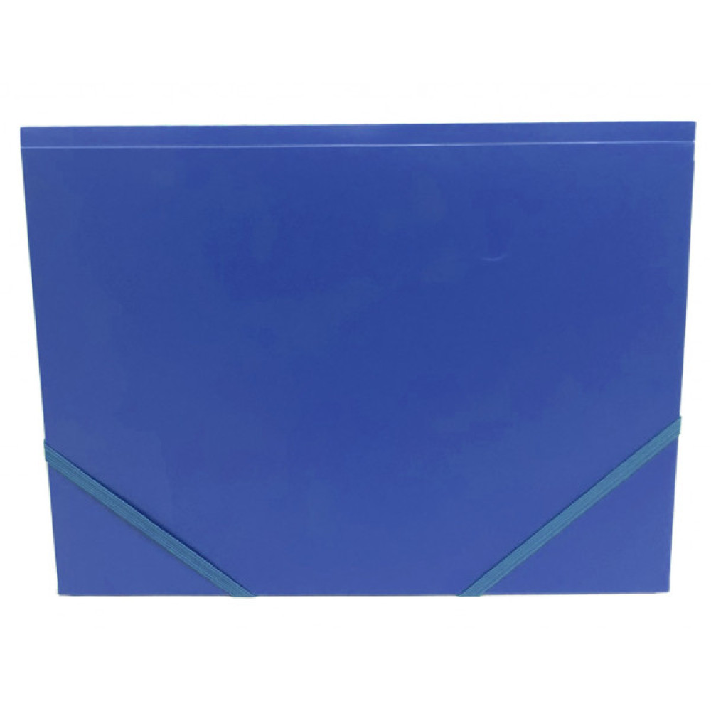 Папка на резинках H-Tone А4, синя (FOLD-HT-JJ40941-BL)