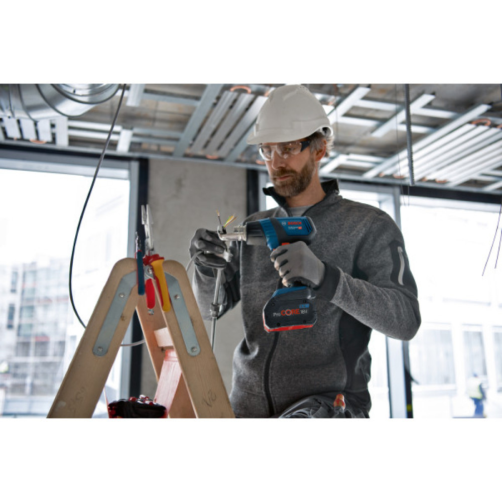 Фен будівельний акумуляторний Bosch Professional GHG 18V-50 18В 300/500 °C 175 л·хв 0.59кг без АКБ та ЗП
