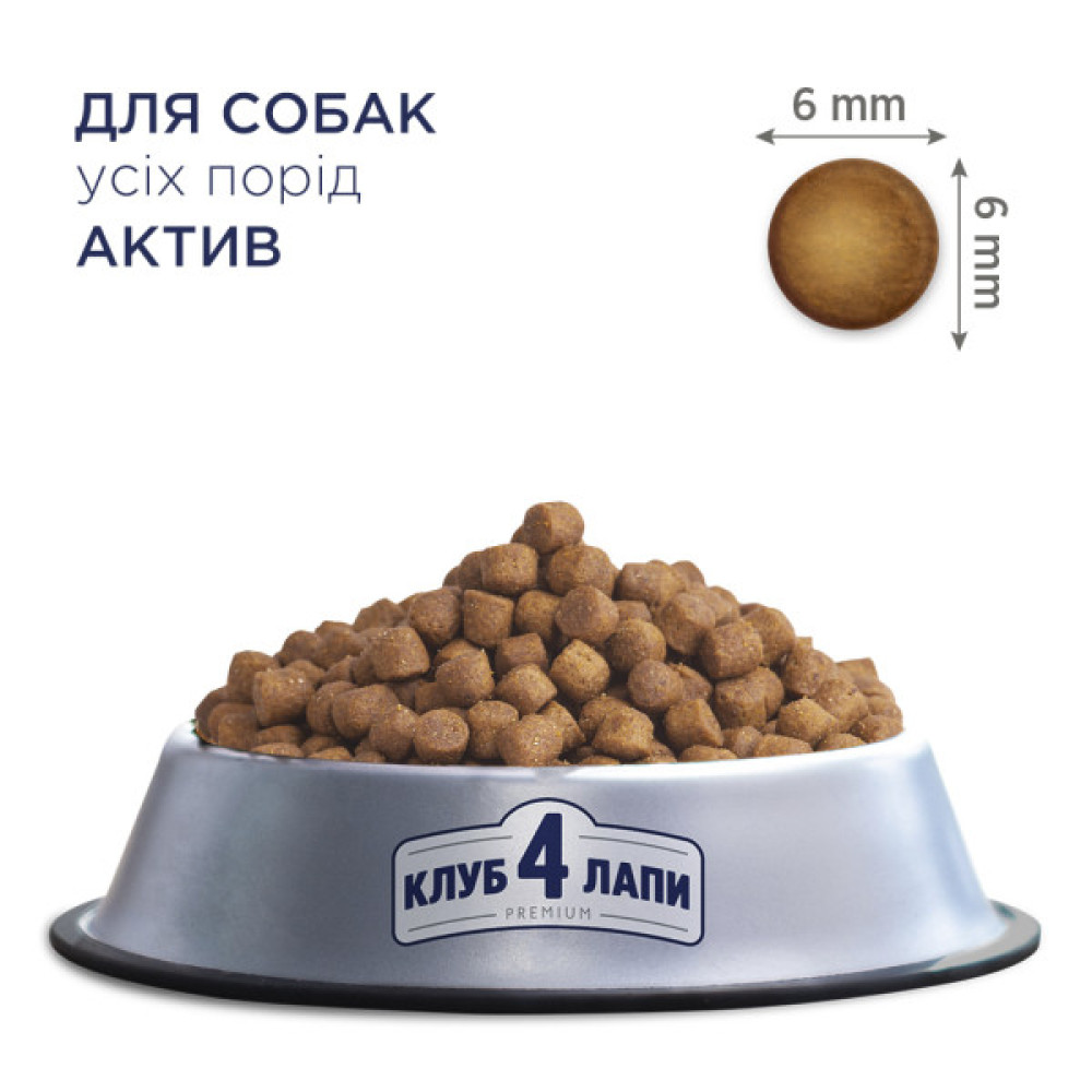 Сухий корм для собак Club 4 Paws Преміум. Актив 14 кг (4820083909559)