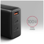 Зарядний пристрій AXAGON 1xUSB + 2xUSB-C 100W QC4+ PD3.0 PPS black (ACU-DPQ100)