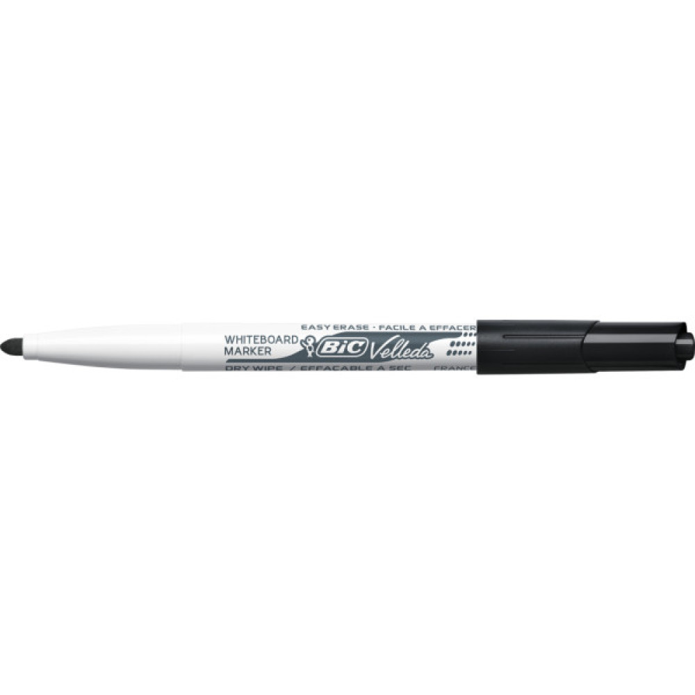 Маркер Bic для сухостираємих дошок Velleda, 1.6 мм, чорний (bc9581711)