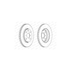 Гальмівний диск FERODO DDF1527