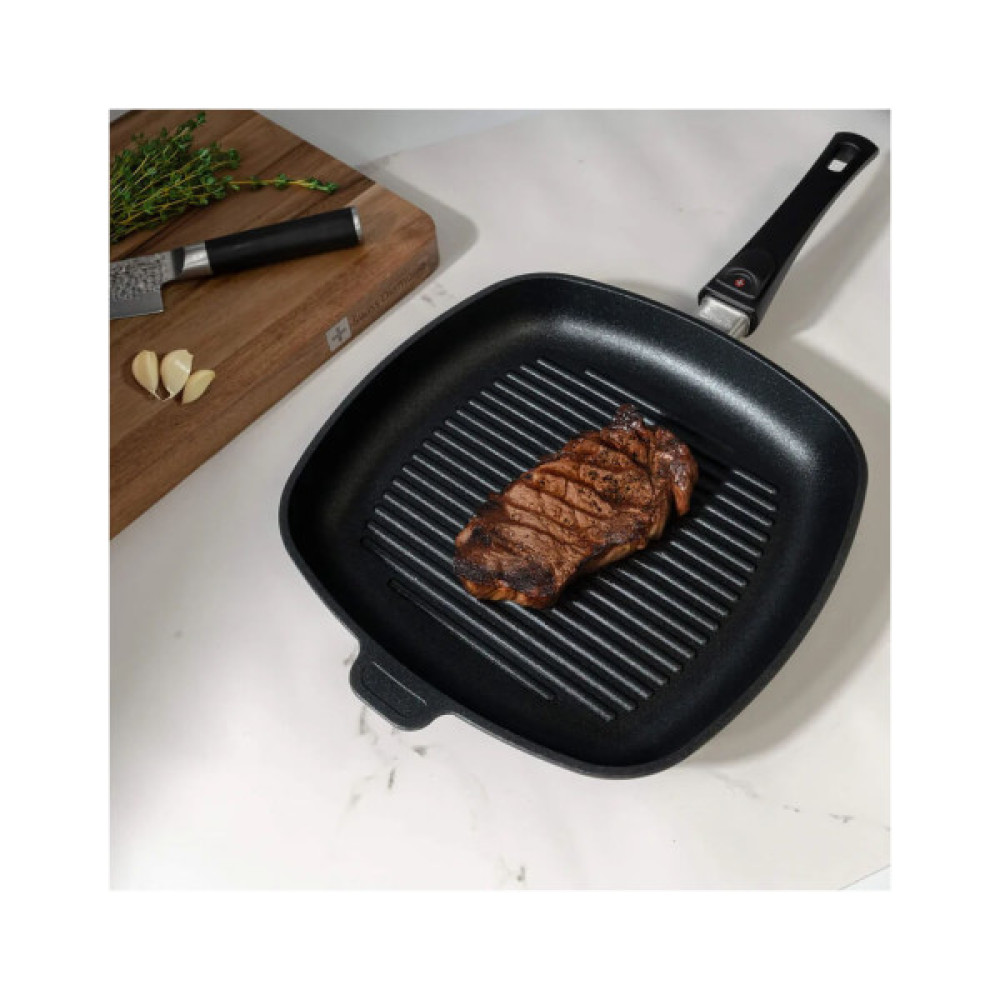 Сковорода Swiss Diamond Induction гриль 28 x 28 см зі з'ємною ручкою (XD63281iD)