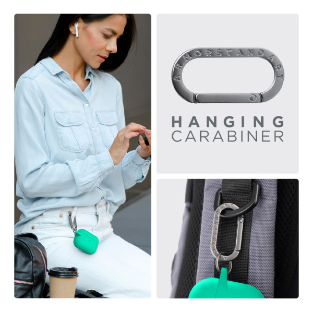 Чохол для навушників Armorstandart Hang Case For Apple AirPods Pro 3 Mint Green (ARM88277)