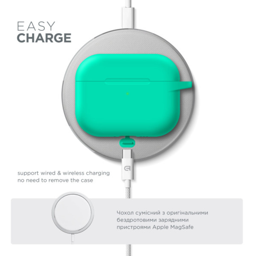 Чохол для навушників Armorstandart Hang Case For Apple AirPods Pro 3 Mint Green (ARM88277)