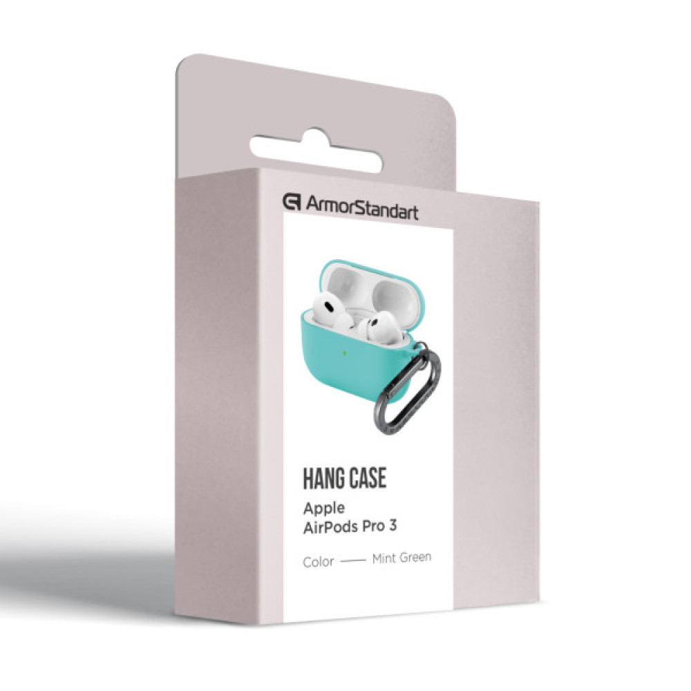 Чохол для навушників Armorstandart Hang Case For Apple AirPods Pro 3 Mint Green (ARM88277)