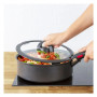 Кришка для посуду Tefal Ingenio, набір 3 шт, скло, пластик, чорний (L9849053) Кришка для посуду Tefal Ingenio, набір 3 шт, скло, пластик, чорний (L9849053)