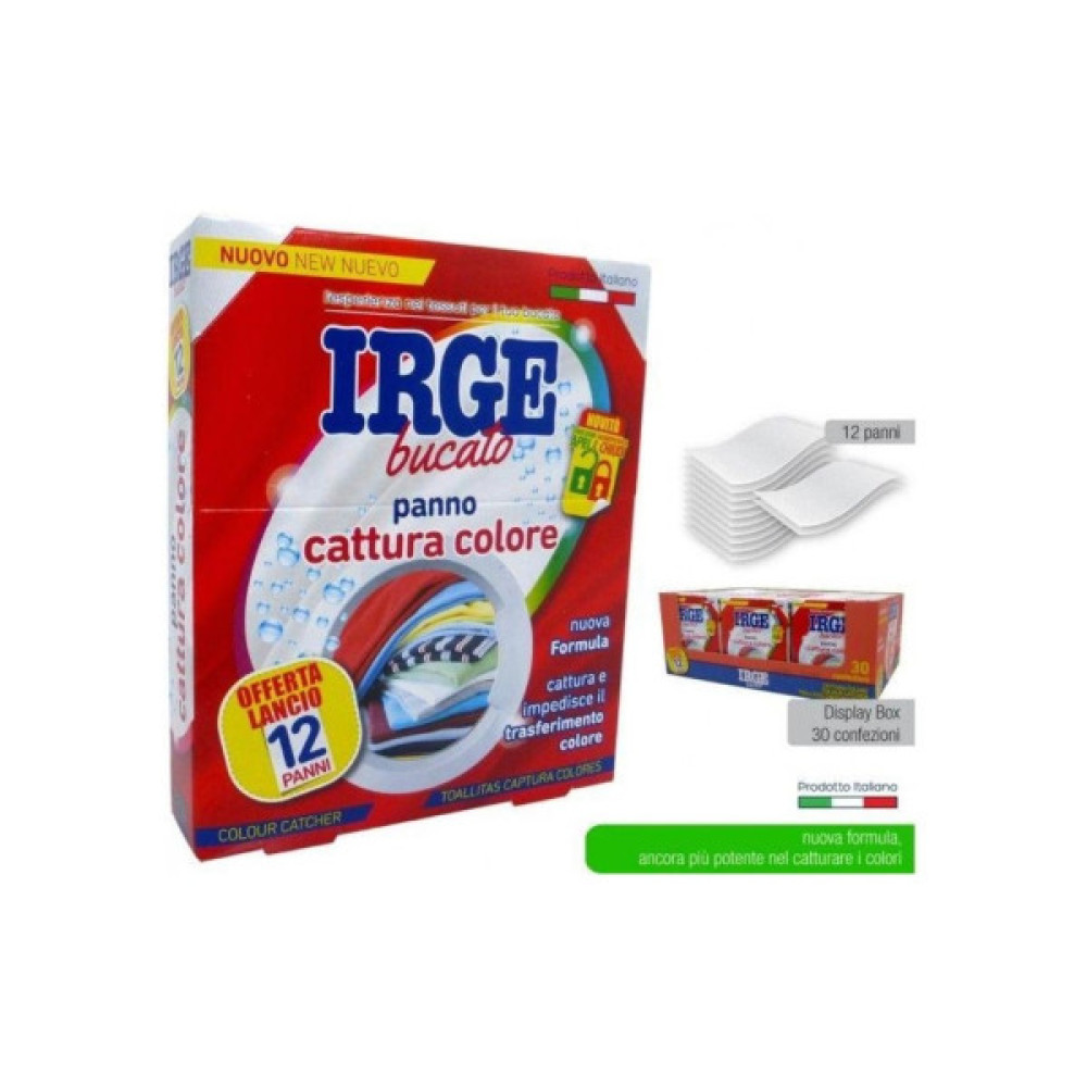 Серветки для прання Irge Пастка для кольорових речей 12 шт. (8021723044616)