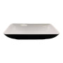 Раковина, умивальник Adamant LOWER, штучний камінь, прямокут., без отвору для змішувача та переливу, 560x360x100мм, накладний, чорно-білий