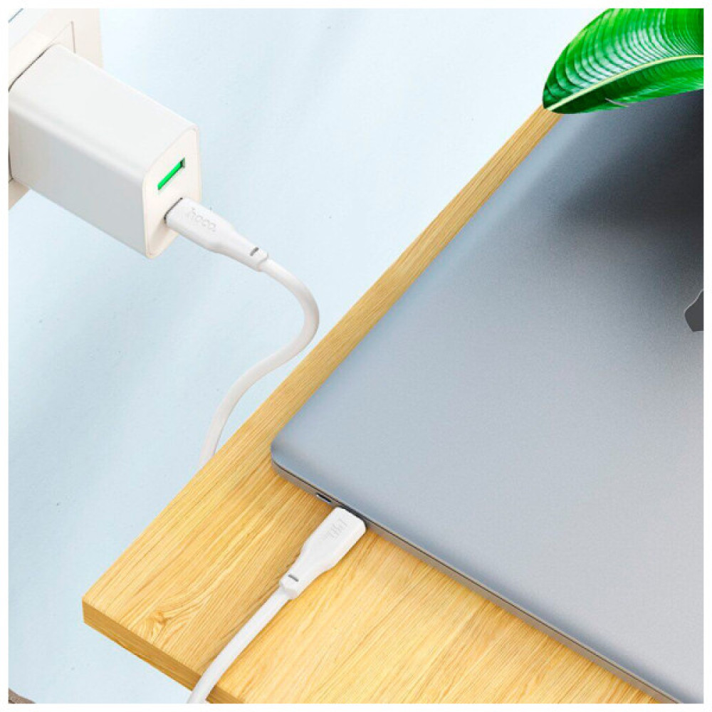 Дата кабель USB-C to USB-C 2.0m 240W TPE X93 white HOCO (6931474790743)